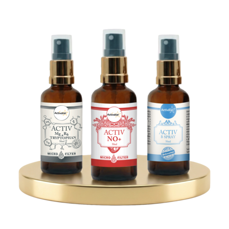 Activ B spray 50 ml, ACTIV Mg + B6 TRYPTOPHAN sublingual spray 50 ml, Activ NO+ spray 50 ml
